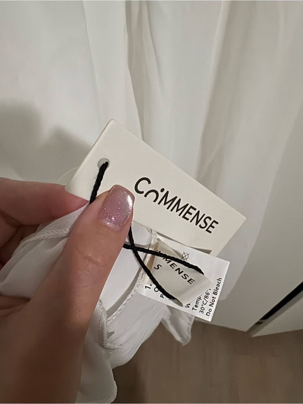 Commense White Square-Neck Flowing Midi Dress - Picture 4 of 4